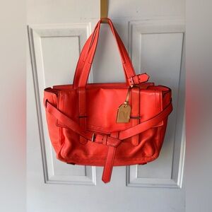 Reed Krakoff red/coral leather handbag